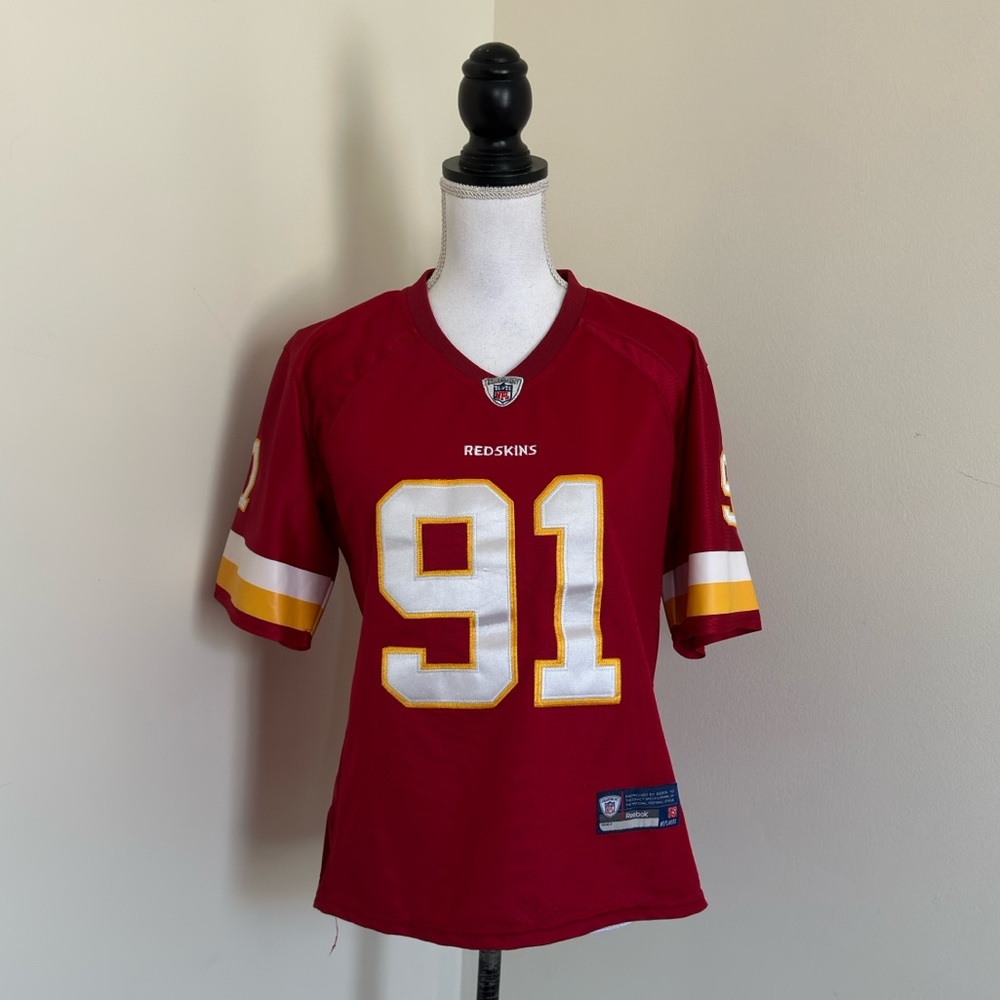 Redskins || Reebok Red Women's NFL Jersey #91 Sz M